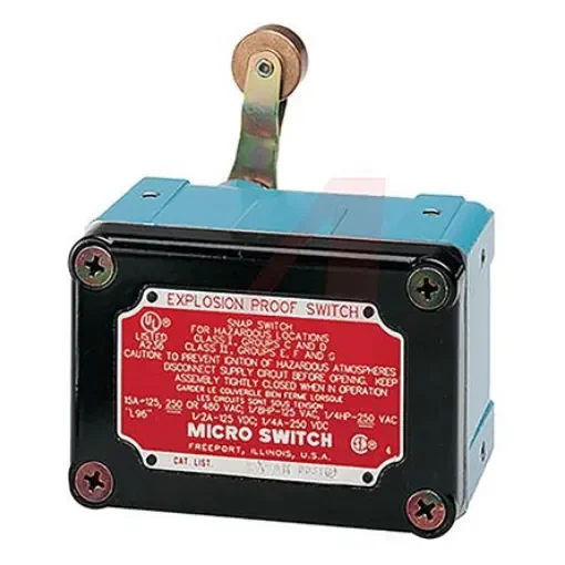Honeywell Roller Lever Limit Switch, 2NO/2NC, DPDT, Aluminium Housing, 125V ac Max, 10A Max - EXD-AR-3 product image