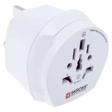 SKROSS Australia, China, Europe, Italy, Switzerland, UK, USA to Europe, UK Travel Adapter, Rated At 7A - 8211242 product image