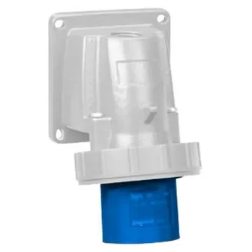 Legrand, P17 Tempra Pro IP66, IP67 Blue Wall Mount 2P + E Right Angle Industrial Power Socket, Rated At 16A, 230 V - 0 568 03 product image