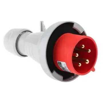 Legrand, P17 Tempra Pro IP66, IP67 Red Cable Mount 3P + N + E Industrial Power Plug, Rated At 32A, 415 V - 5 554 39 product image