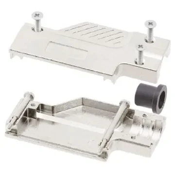 MH Connectors MHDCMR Series Zinc Right Angle D Sub Backshell, 37 Way, Strain Relief - MHDCMR37-ULP product image