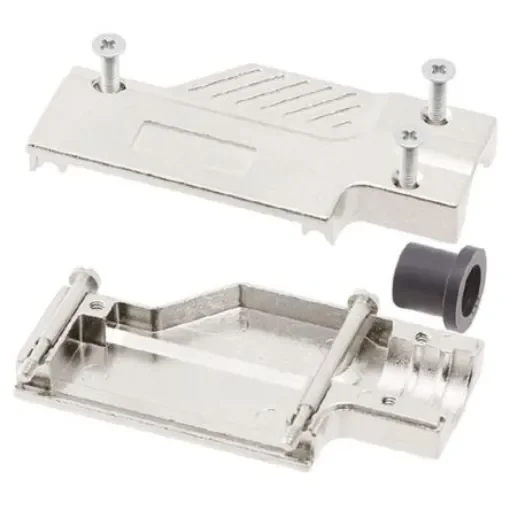 MH Connectors MHDCMR Series Zinc Right Angle D Sub Backshell, 37 Way, Strain Relief - MHDCMR37-ULP product image