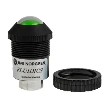 Norgren Green, Red Panel Mounting Visual Indicator, 8.6bar, G 1/8 inlet port, 30mm mount hole - 5VS-421-800 product image