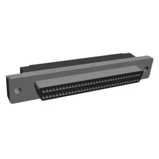 TE Connectivity, AMPLIMITE .050 III Female 68 Pin Straight Panel Mount SCSI Connector 1.27mm Pitch, IDC, No Latch - 749877-7 product image