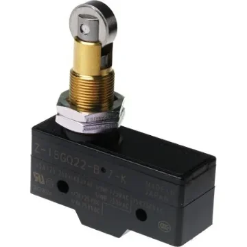 Omron Z Series Roller Plunger Limit Switch, NO/NC, IP00, SPDT, Thermosetting Resin Housing, 500V ac Max, 15A Max - Z-15GQ22-B7-K product image