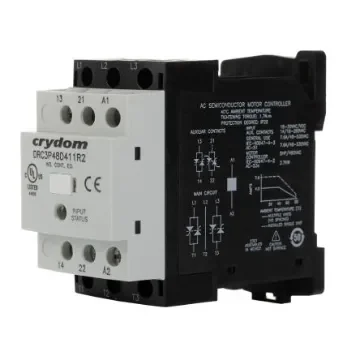 Sensata Crydom DRC Series Solid State Relay, 7.6 A Load, DIN Rail Mount - DRC3P48D411R2 product image
