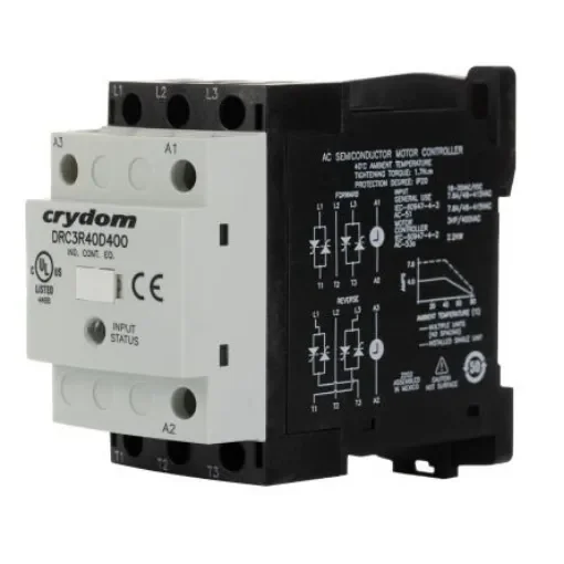 Sensata Crydom DRC Series Solid State Relay, 7.6 A Load, DIN Rail Mount - DRC3R40D400 product image