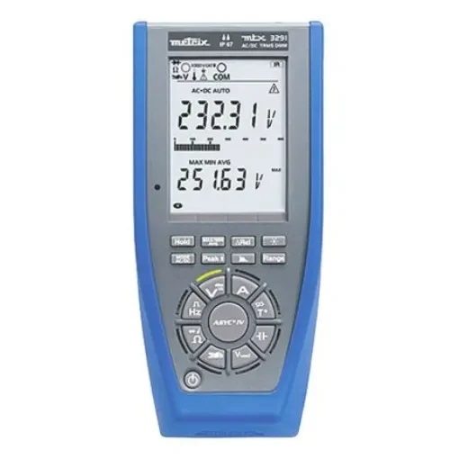 Metrix MTX 3291 Handheld Digital Multimeter, True RMS, 20A ac Max, 20A dc Max, 1000V ac Max - MTX3291 product image