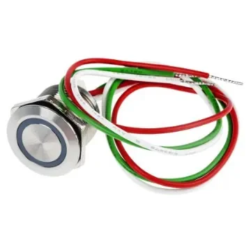 RS PRO Capacitive Switch Momentary NC,Illuminated, Green, IP68 Brass - 8232763 product image