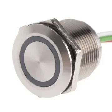 RS PRO Capacitive Switch Latching NO,Illuminated, Red, IP68 Brass - 8232785 product image