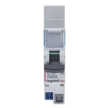 Legrand DX Range DNX3 MCB, 1P, 10A Curve C, 250V AC, 12V DC, 4.5 kA Breaking Capacity - 4 067 82 product image