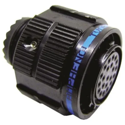 Amphenol Limited, TV, Copper Alloy 6 Way Cable Mount MIL Spec Circular Connector PlugBlack, Socket Contacts,Shell Size - TV06ZN-09-35SN product image