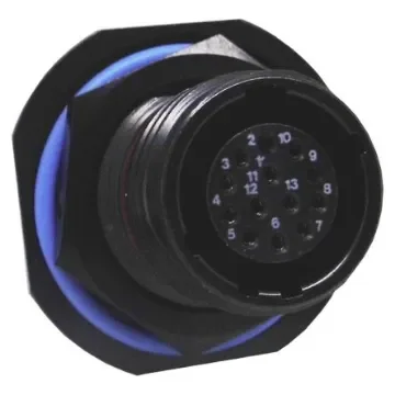 Amphenol Limited, TV, Copper Alloy 13 Way Panel Mount MIL Spec Circular Connector ReceptacleBlack, Socket - TV07ZN-11-35SA product image