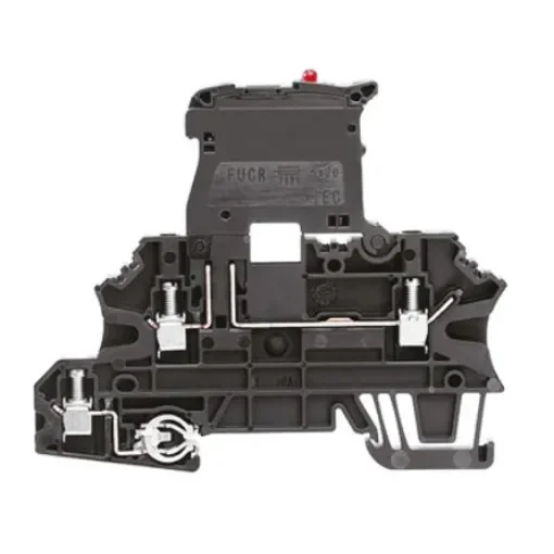 Weidmuller 1163050000 W Series Black, 2.5mm², Double-Level, Screw Termination, Fused product image
