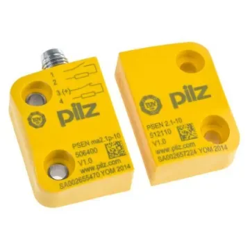 Pilz Magnetic Non-Contact Safety Switch, 24V dc, Plastic Housing, NO/NC, M8 - 506405 product image