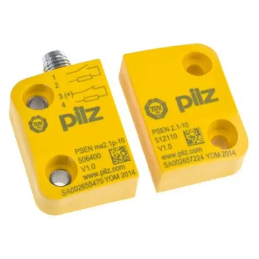 Pilz Magnetic Non-Contact Safety Switch, 24V dc, Plastic Housing, NO/NC, M8 - 506405 product image