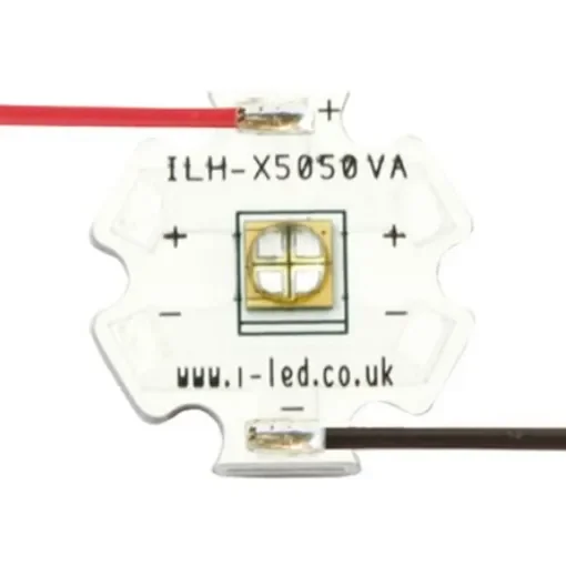 ILH-XQ01-S380-SC211-WIR200 Intelligent LED Solutions, N5050 1 Powerstar Series UV LED, 390nm 1000mW 135 °, 4-Pin product image