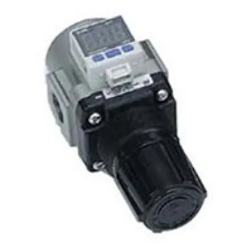 SMC M5 x 0.8 Pneumatic Regulator - 0.05MPa to 0.85MPa, M5, 1MPa max. input - AR10-M5G product image