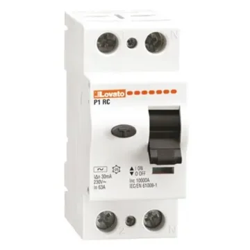 Lovato P1RC RCCB, 25A, 1+N Pole, 300mA, Type AC - P1RC2P25AC300 product image
