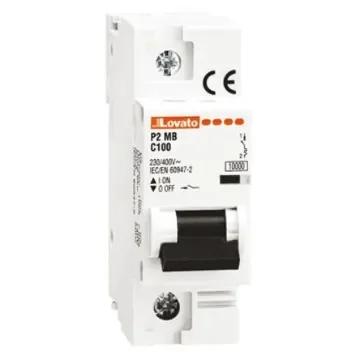 Lovato ModuLo P2MB MCB, 1P, 80A Curve C, 230V AC, 60V DC, 10 kA Breaking Capacity - P2MB1PC080 product image