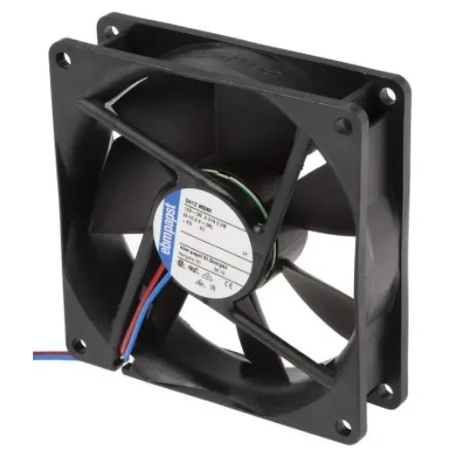 ebm-papst 3400 N Series Axial Fan, 12 V dc, DC Operation, 102m³/h, 3.2W, 92 x 92 x 25mm - 3412NGHH product image