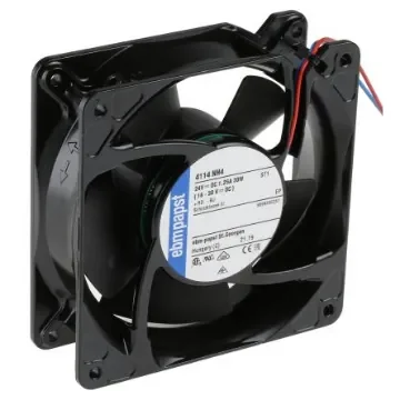ebm-papst 4100 NH4 - S-Force Series Axial Fan, 24 V dc, DC Operation, 355m³/h, 30W, IP20, 119 x 119 x 38mm - 4114NH4 product image