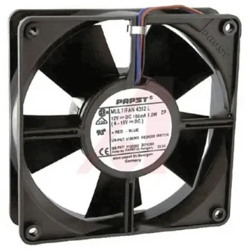 ebm-papst 4300 Series Axial Fan, 12 V dc, DC Operation, 170m³/h, 5W, 119 x 119 x 32mm - 4312S product image