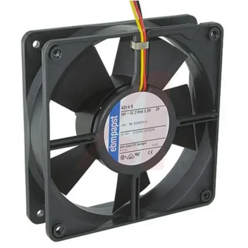 ebm-papst 4300 Series Axial Fan, 24 V dc, DC Operation, 170m³/h, 5W, IP20, 119 x 119 x 32mm - 4314S product image