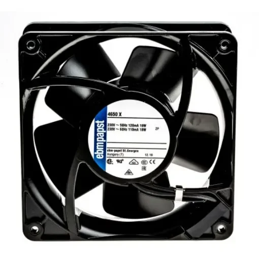 ebm-papst 4000 Series Axial Fan, 230 V ac, AC Operation, 160m³/h, 19W, IP20, 119 x 119 x 38mm - 4650X product image