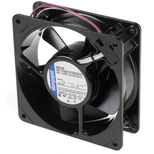 ebm-papst 4000 Z Series Axial Fan, 230 V ac, AC Operation, 160m³/h, 19W, 119 x 119 x 38mm - 4656ZH product image