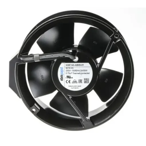 ebm-papst W2E143 Series Axial Fan, 230 V ac, AC Operation, 500m³/h, 29W, 172 x 51mm - W2E143-AB09-01 product image