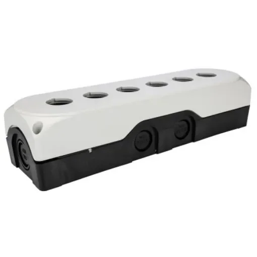 Lovato Grey Polycarbonate LPZP Control Station Enclosure - 6 Hole 22mm Diameter - LPZP6A8 product image