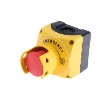 Lovato S1P Series Twist Release Emergency Stop Push Button, Surface Mount, 1NC, IP66, IP67, IP69K - S1PY91S product image
