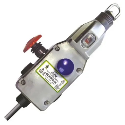 IDEM GLS-SS-Ex Rope Pull Switch, 100m, 2NO/2NC, Straight - 144030 product image