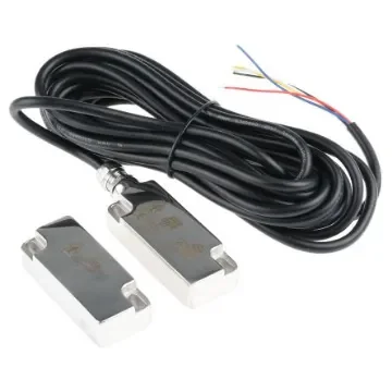 IDEM WMR Series Magnetic Non-Contact Safety Switch, 250V ac, 316 Stainless Steel Housing, 2NC, 5m Cable - 136006 product image