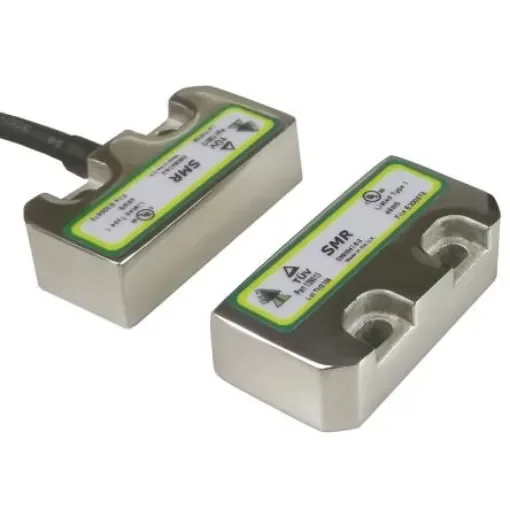IDEM SMR Series Magnetic Non-Contact Safety Switch, 250V ac, 316 Stainless Steel Housing, 2NC, 10m Cable - 139015 product image