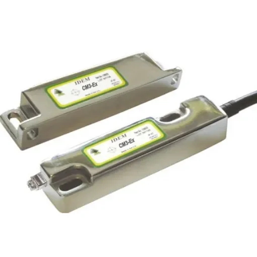 IDEM CM3-Ex Series Magnetic Non-Contact Safety Switch, 250V ac/dc, 316 Stainless Steel Housing, 2NC, 10m Cable - 903102 product image