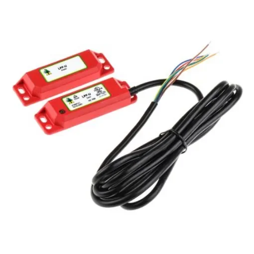 IDEM LPF-RFID-U Series Magnetic, RFID Non-Contact Safety Switch, 24V dc, Plastic Housing, 2NC, 2m Cable - 404001 product image
