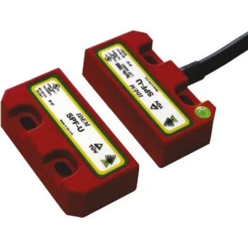 IDEM SPF-RFID-M Series Magnetic, RFID Non-Contact Safety Switch, 24V dc, Plastic Housing, 2NC, 2m Cable - 405101 product image