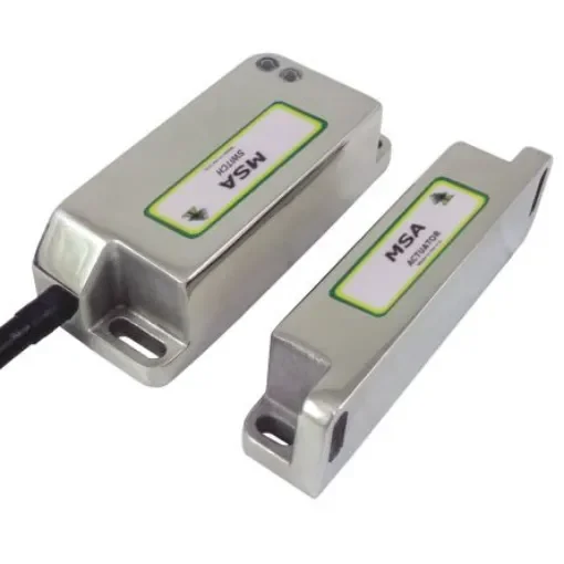 IDEM MSA Series Magnetic Non-Contact Safety Switch, 24V dc, 316 Stainless Steel Housing, 2NC, 2m Cable - 130001 product image