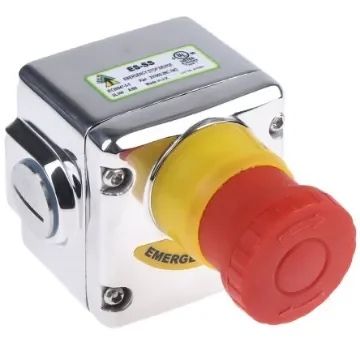 IDEM ES Series Twist Release Emergency Stop Push Button, Surface Mount, 2NC + 1NO, IP69K - 231002 product image