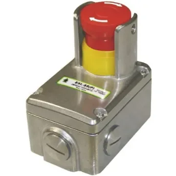 IDEM ESL Series Twist Release Emergency Stop Push Button, Surface Mount, 2NC + 2NO, IP67, IP69K - 232009 product image