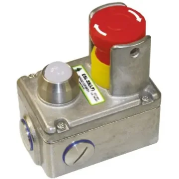 IDEM ESL Series Twist Release Illuminated Emergency Stop Push Button, Surface Mount, 2NC + 2NO, IP67, IP69K - 232023-A product image