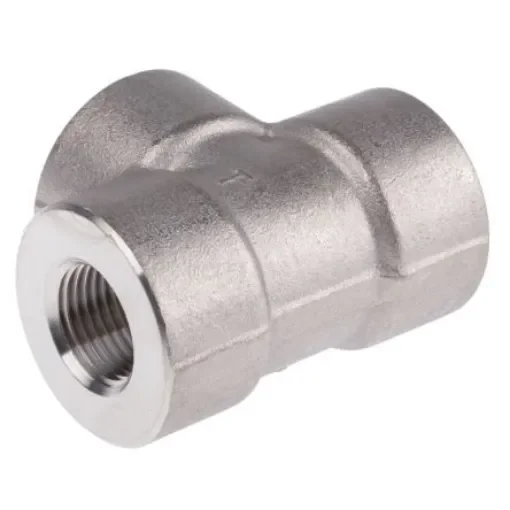 RS PRO Stainless Steel Pipe Fitting, Tee Circular Tee, Female G 1/2in x Female G 1/2in x Female G 1/2in - 8266970 product image