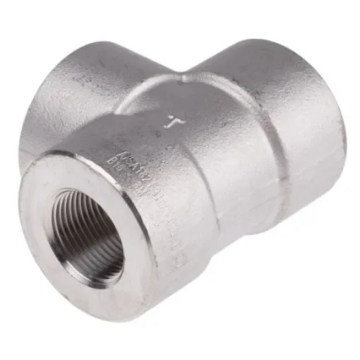 RS PRO Stainless Steel Pipe Fitting, Tee Circular Tee, Female G 3/4in x Female G 3/4in x Female G 3/4in - 8266974 product image