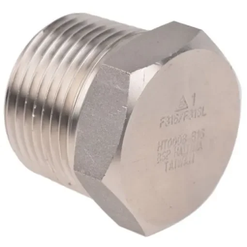 RS PRO Stainless Steel Pipe Fitting, Straight Hexagon Hexagon Plug, Male R 1in - 8267030 product image
