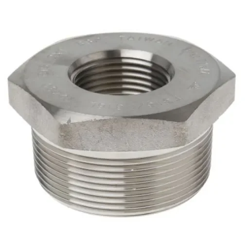 RS PRO Stainless Steel Pipe Fitting, Straight Hexagon Bush, Male R 2in x Female Rc 1in - 8267090 product image