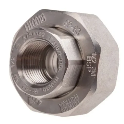 RS PRO Stainless Steel Pipe Fitting, Straight Octagon Union, Female Rc 1/2in x Female Rc 1/2in - 8267107 product image