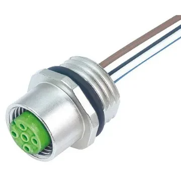 Murrelektronik Circular Connector, 4 Contacts, Bulkhead Mount, M12 Connector, Socket, Female, IP65, IP67, 7000 Series - 7000-13541-9710050 product image