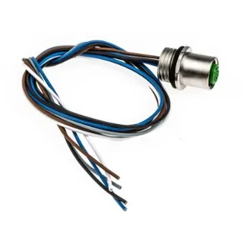 Murrelektronik Circular Connector, 5 Contacts, Bulkhead Mount, M12 Connector, Socket, Male, IP65, IP67, 7000 Series - 7000-13561-9720050 product image